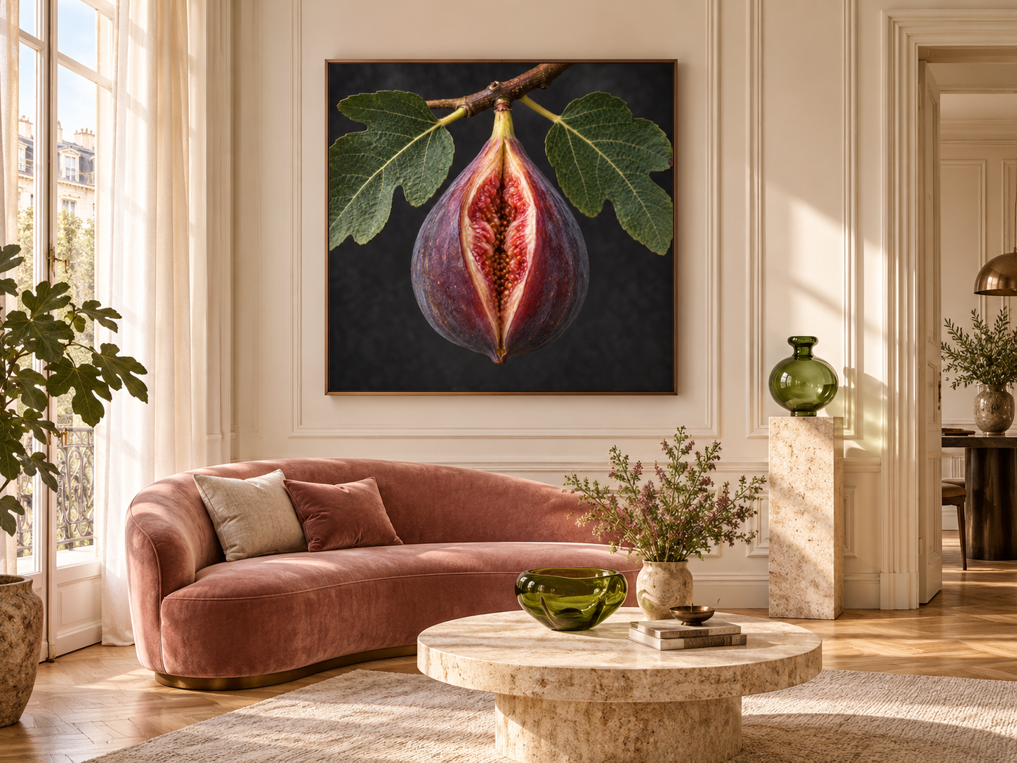Fig of Night shown in a bright elegant dining salon
